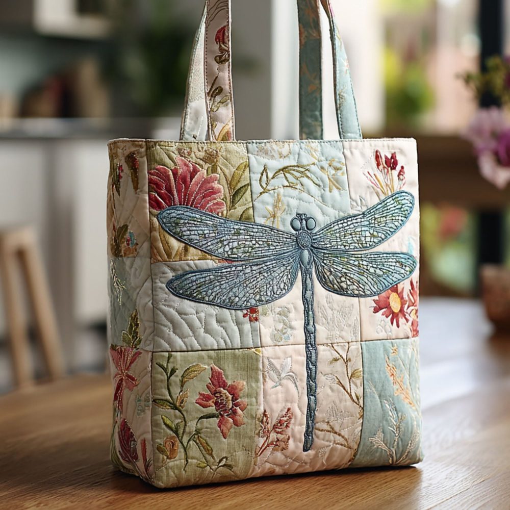 Sparklefly Quilted Tote Bag