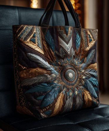 Spirit Path Quilted Tote Bag