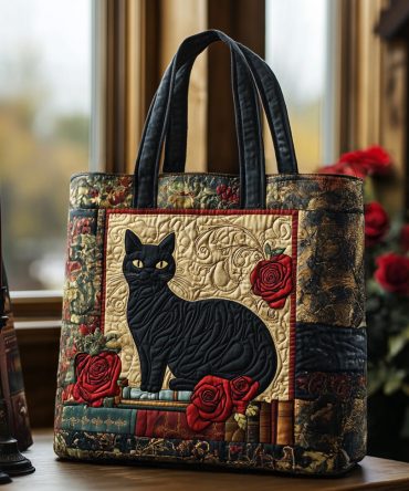 Spooky Paws Quilted Tote Bag