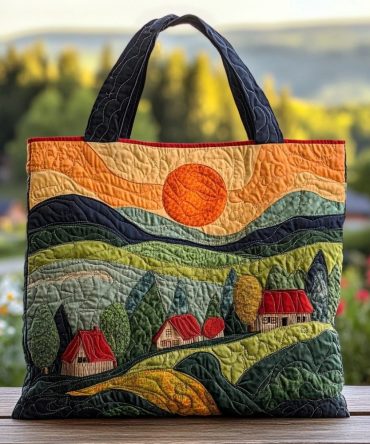 Spring Sky Quilted Tote Bag