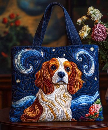 Starry Cavalier Quilted Tote Bag