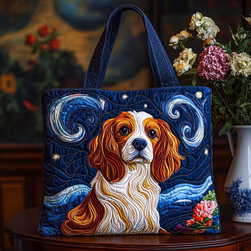 Starry Cavalier Quilted Tote Bag