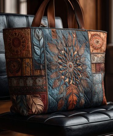 Starwoven Dreams Quilted Tote Bag