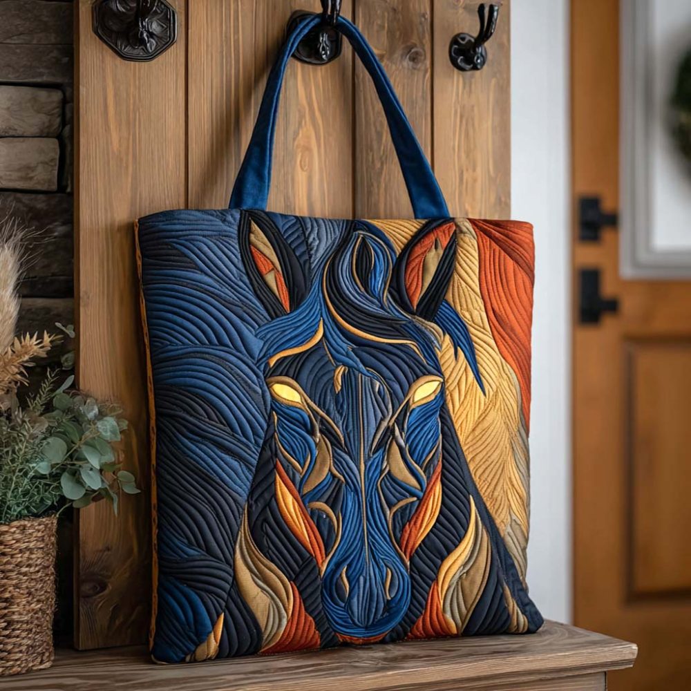 Storm Rider Quilted Tote Bag