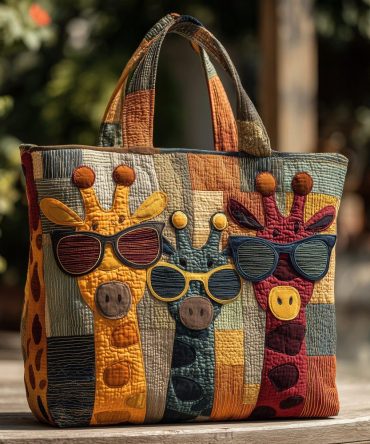 Sunny Safari Quilted Tote Bag
