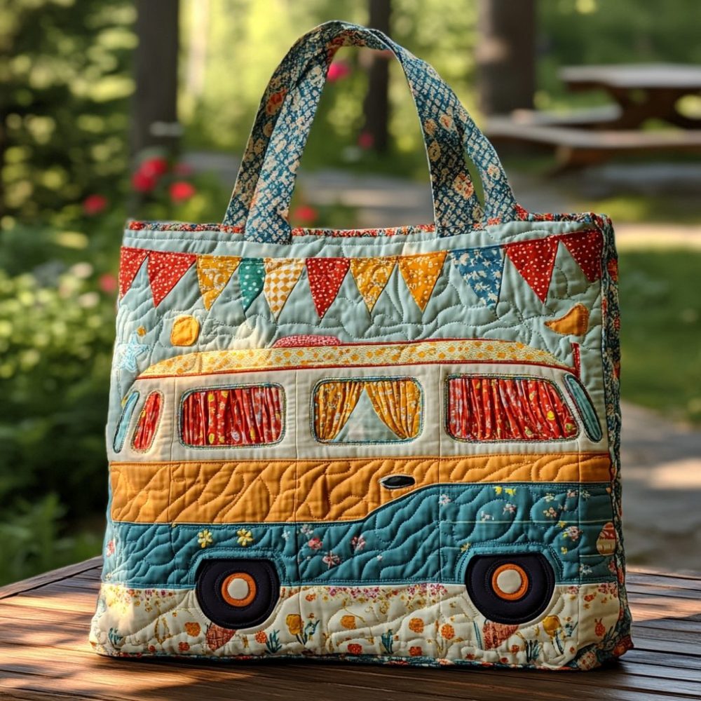 Sunny Trip Quilted Tote Bag