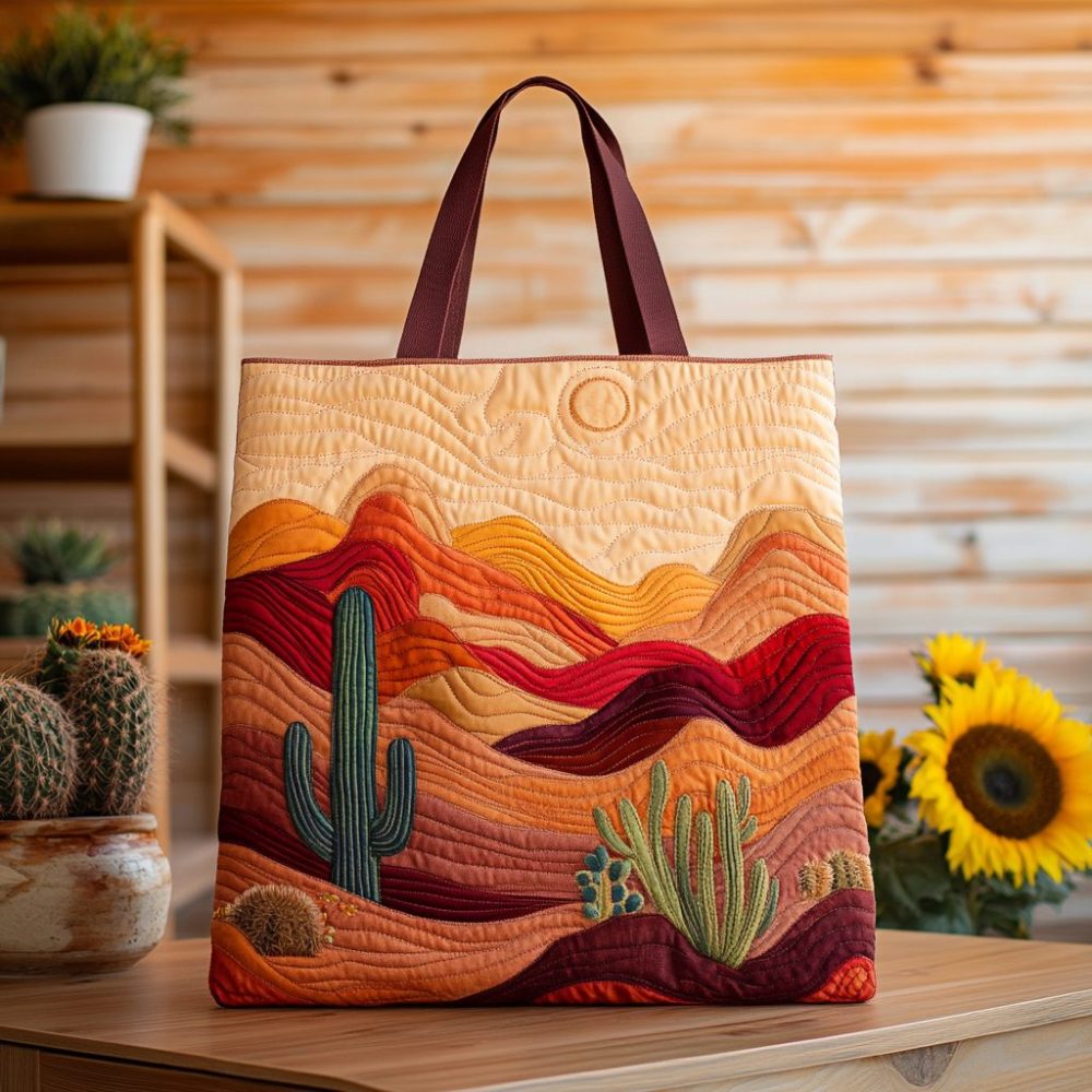 Sunset Trails Quilted Tote Bag