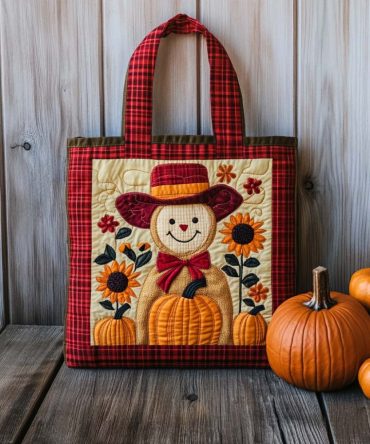 Sunshine Stitch Quilted Tote Bag