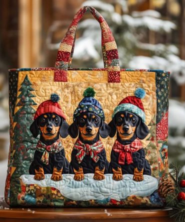 Sweet Eyes Quilted Tote Bag