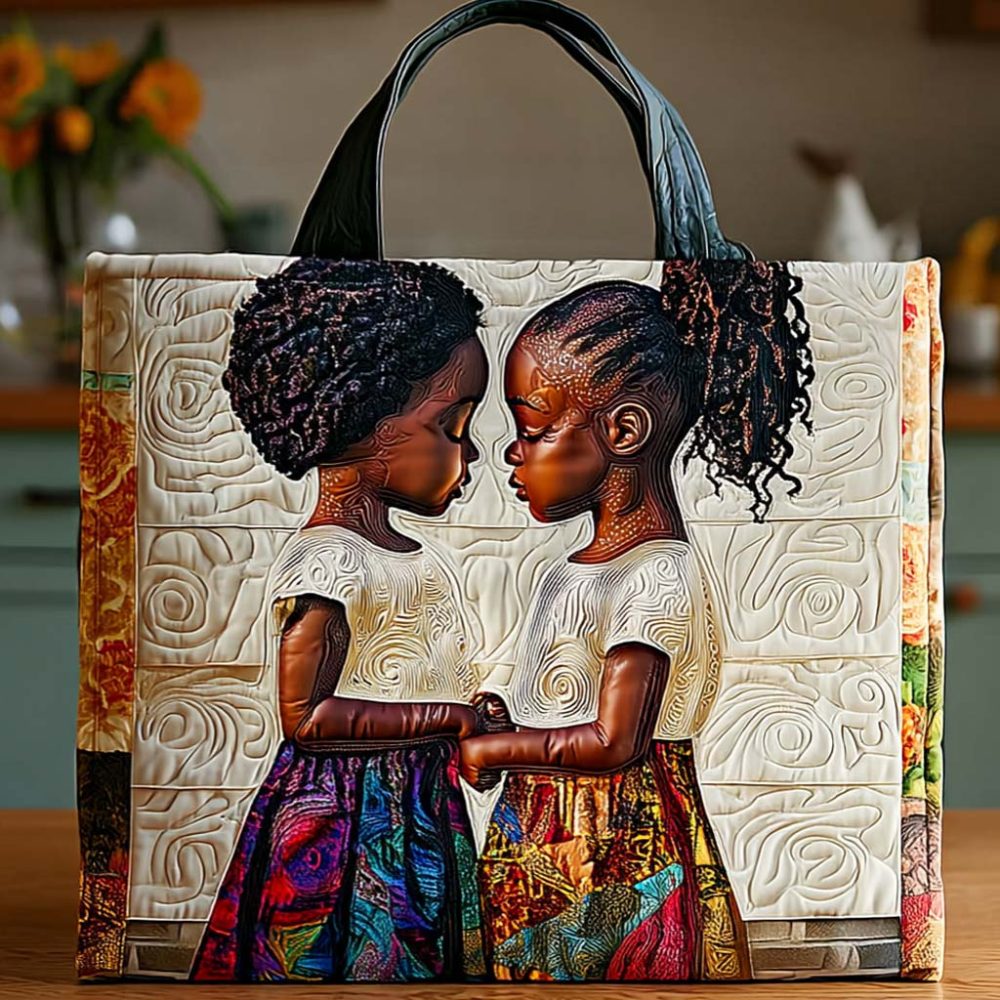 Tender Moments Quilted Tote Bag