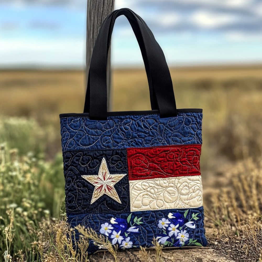 Texas Style Quilted Tote Bag