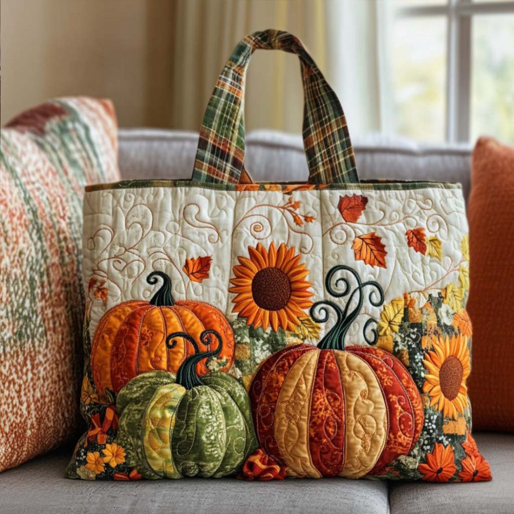 Thankful Days Quilted Tote Bag