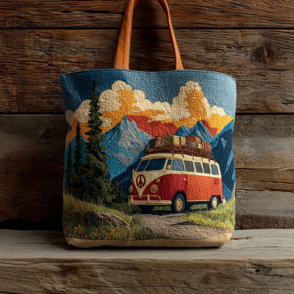 The Scenic Route Quilted Tote Bag