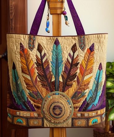 Thunder Path Quilted Tote Bag
