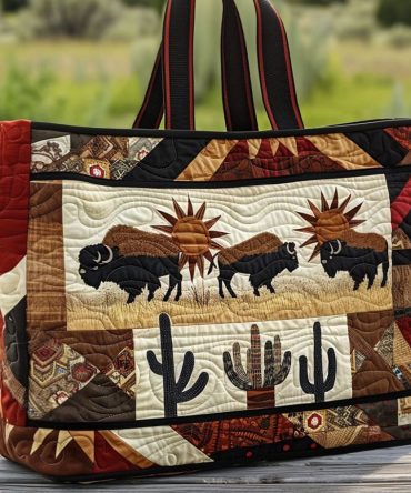 Thunder Plains Quilted Tote Bag