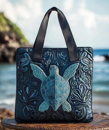 Tide Dancer Quilted Tote Bag