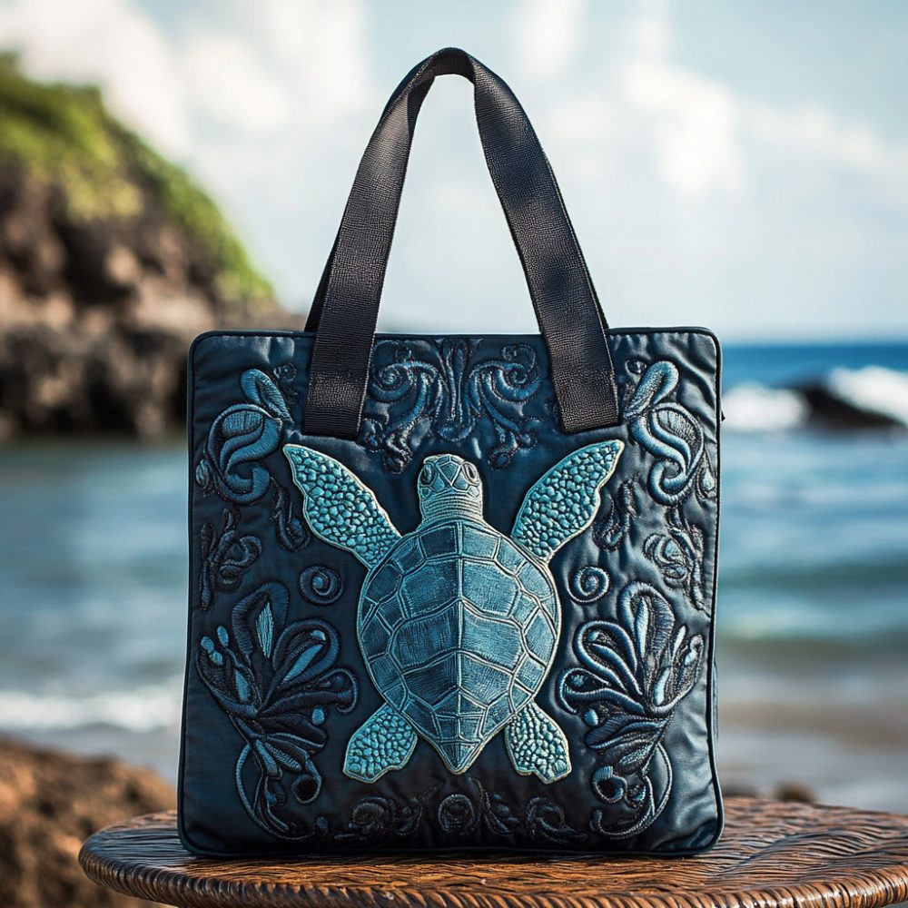 Tide Dancer Quilted Tote Bag