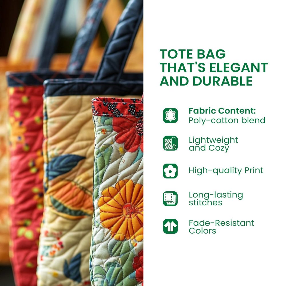 Bark Bounty Quilted Tote Bag - Image 3