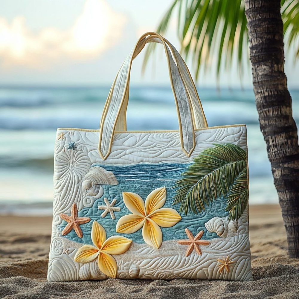 Tropical Bliss Quilted Tote Bag