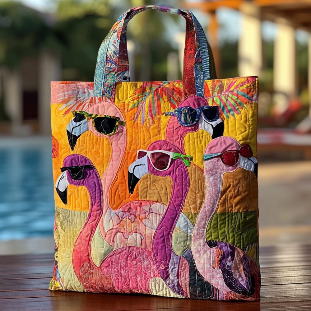 Tropical Sass Quilted Tote Bag