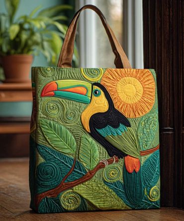 Tropicana Toucan Quilted Tote Bag