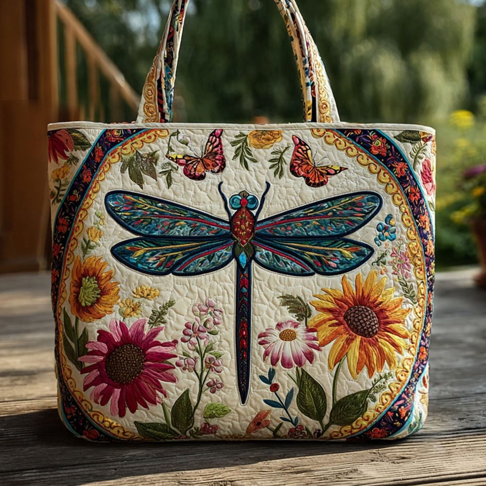 Twilight Drift Quilted Tote Bag