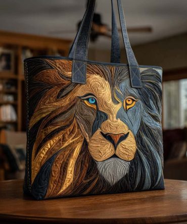 Twin Eyes Quilted Tote Bag