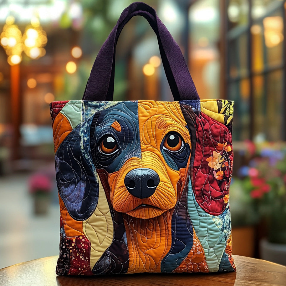 Wagging Wonders Quilted Tote Bag