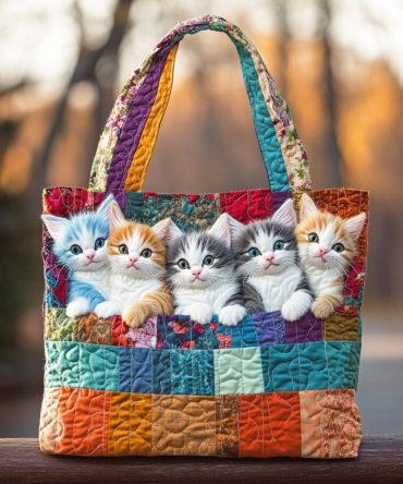 Whisker Wonderland Quilted Tote Bag