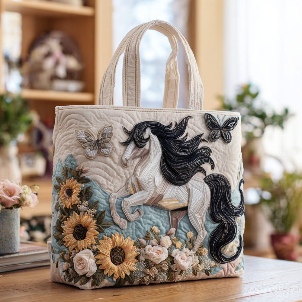 Whisper Hoof Quilted Tote Bag