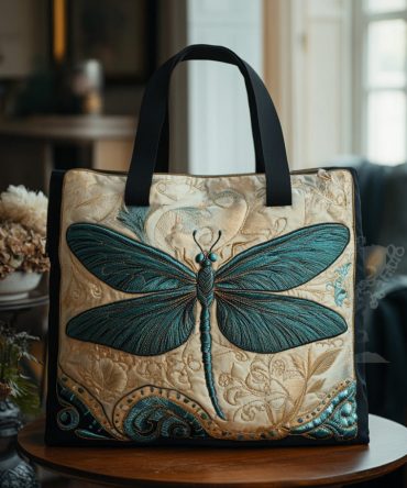Whispering Wings Quilted Tote Bag