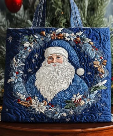 White Bliss Quilted Tote Bag