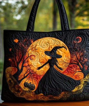 Wicked Moonrise Quilted Tote Bag