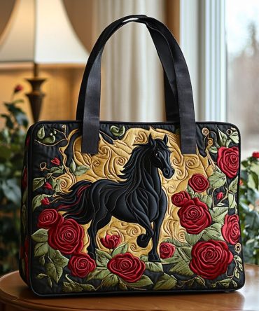 Wild Bloom Quilted Tote Bag