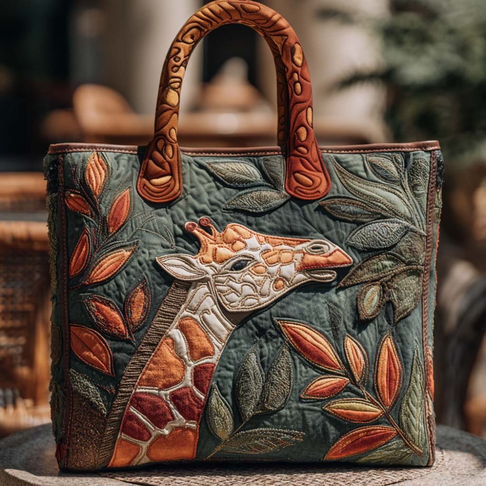 Wild Gaze Quilted Tote Bag