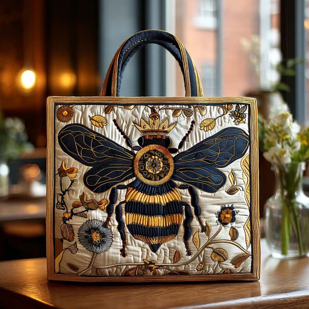 Wild Honey Quilted Tote Bag