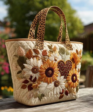 Wild Love Quilted Tote Bag