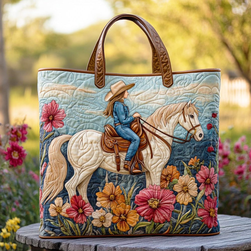 Wildflower Canyon Quilted Tote Bag