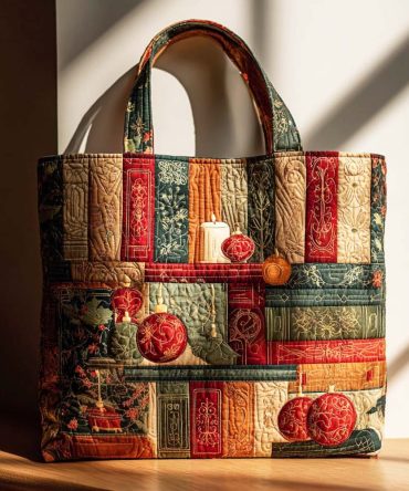 Winter Chapter Quilted Tote Bag