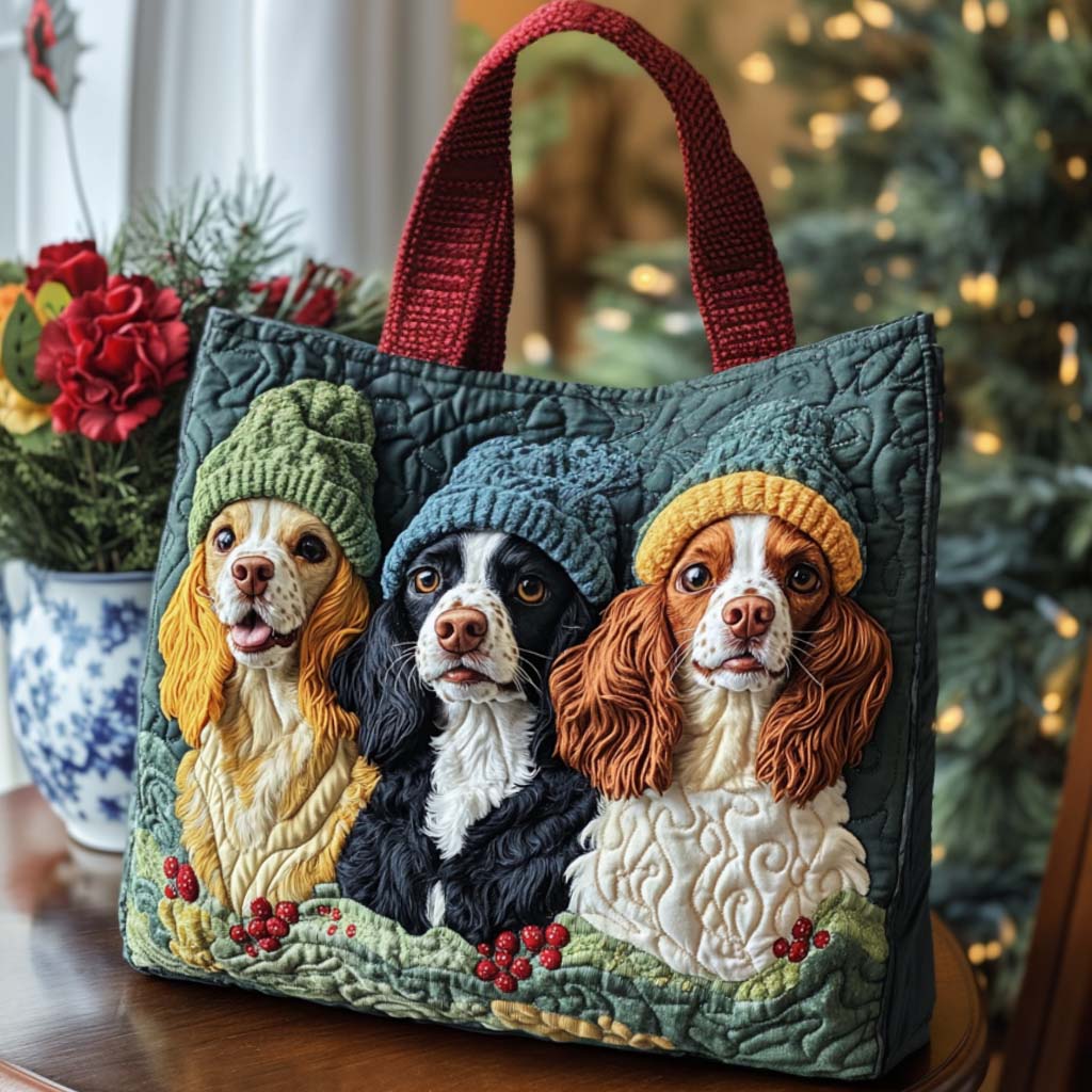 Spaniel Quilted Tote Bag - Image 10