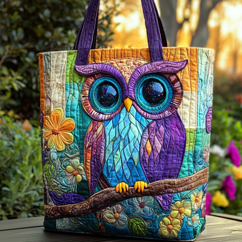 Wise Gaze Quilted Tote Bag