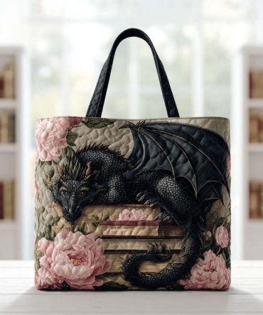 Wyrm Legend Quilted Tote Bag