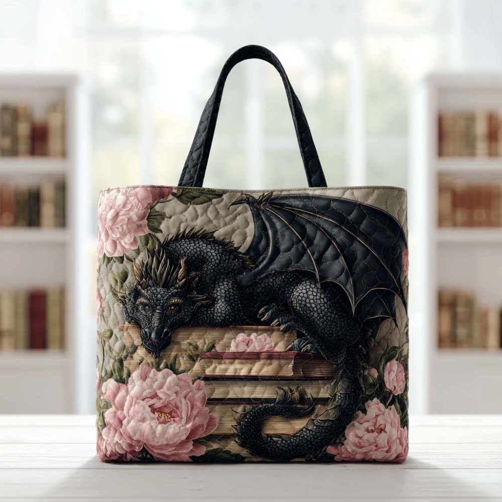 Wyrm Legend Quilted Tote Bag
