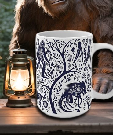 Cryptid Collective – Original Blue Forest Accent Mug