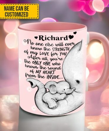 Elephant Mother'S Day - Personalized Accent Mug