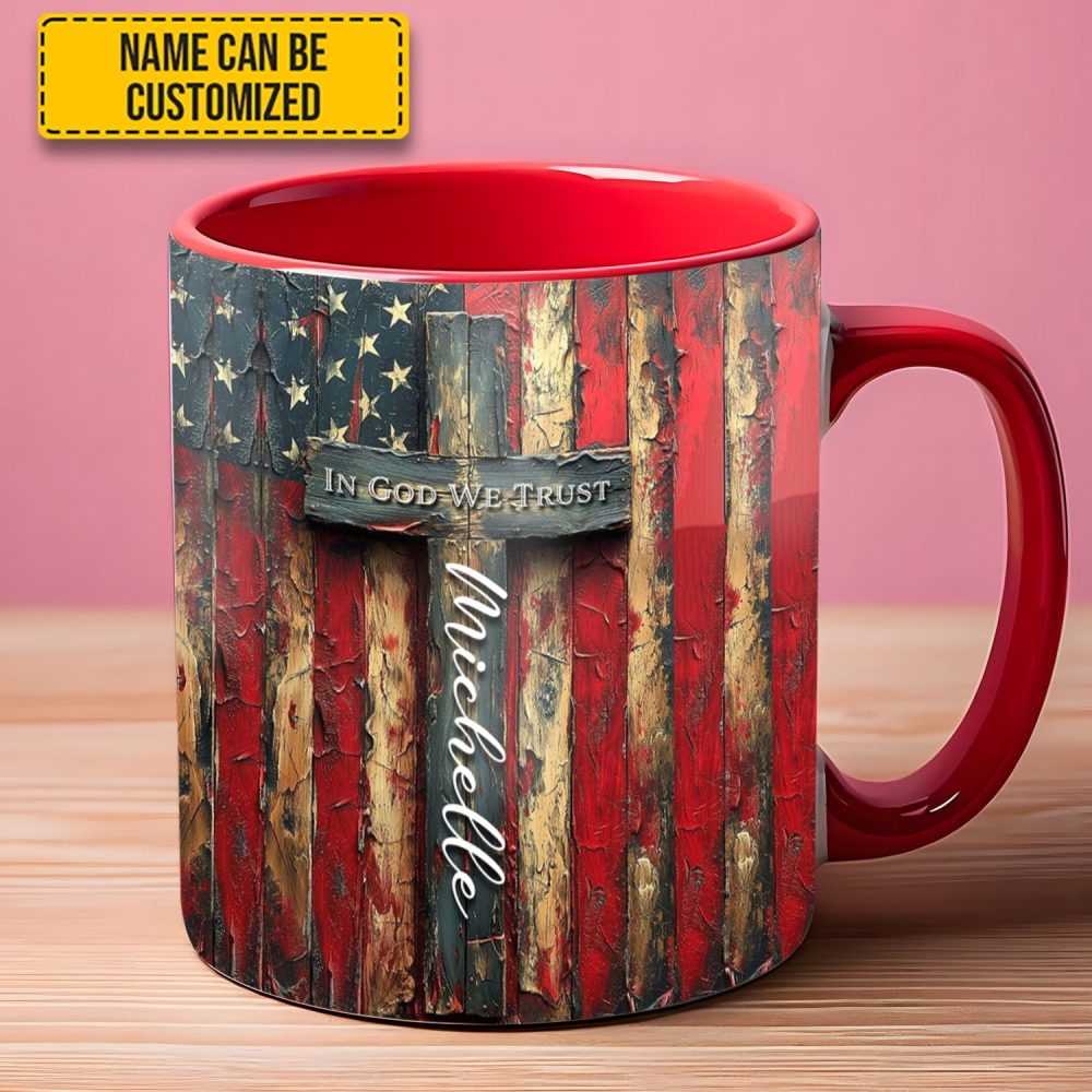 God Accent Mug - Personalized Accent Mug - Image 3