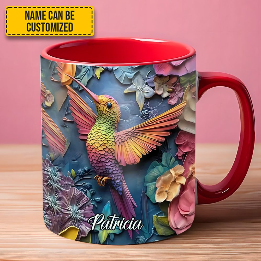 Hummingbird Accent Mug - Personalized Accent Mug - Image 2