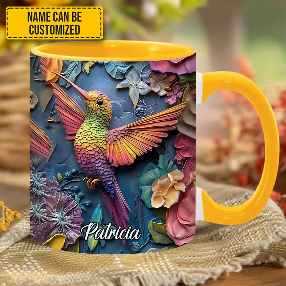 Hummingbird Accent Mug - Personalized Accent Mug - Image 4