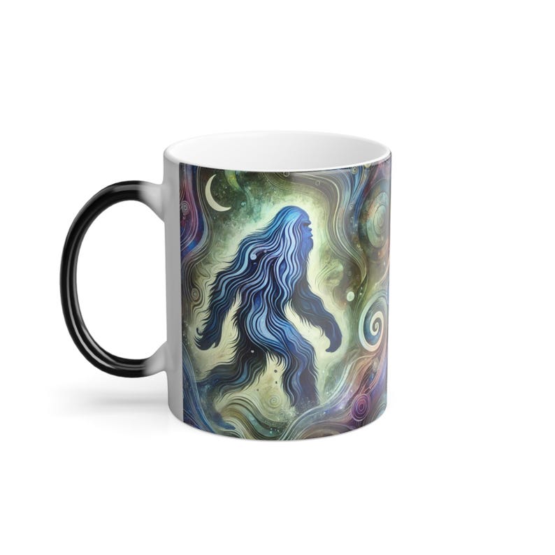 Cosmic Footsteps – Personalized Bigfoot Accent Mug - Image 4