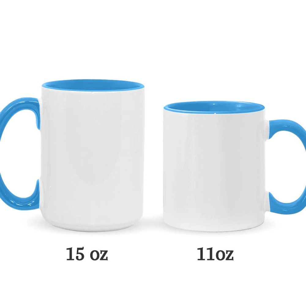 Beach Scene Turle Couple, Personalized Accent Mug - Image 6